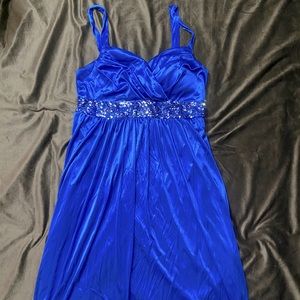 Blue Sequin Hearts dress